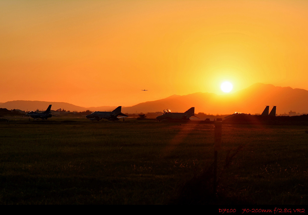 夕陽が綺麗やなぁ～