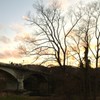夕方の河川敷から