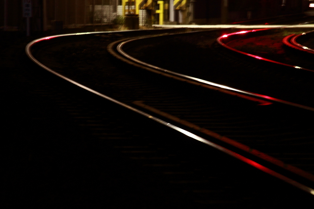 嵐電の線路