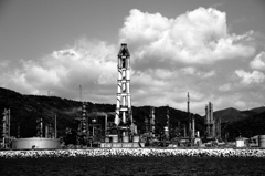 製油所の煙突
