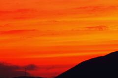 燃える夕焼け