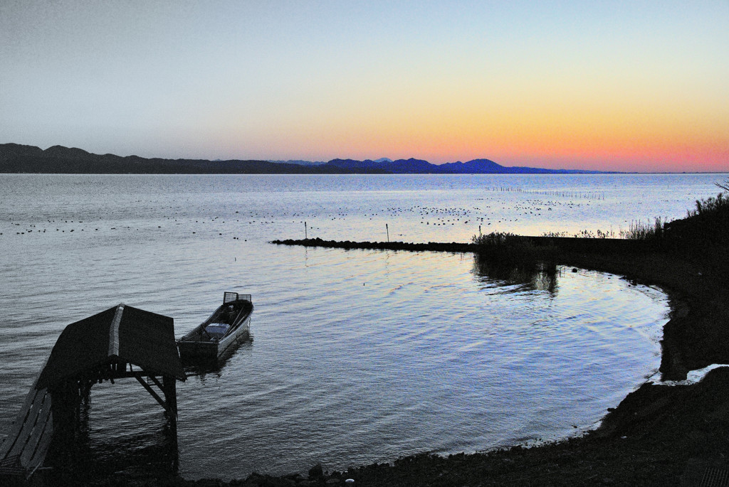 松江百景　宍道湖夕景