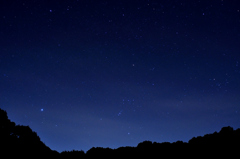 夜空を見上げて