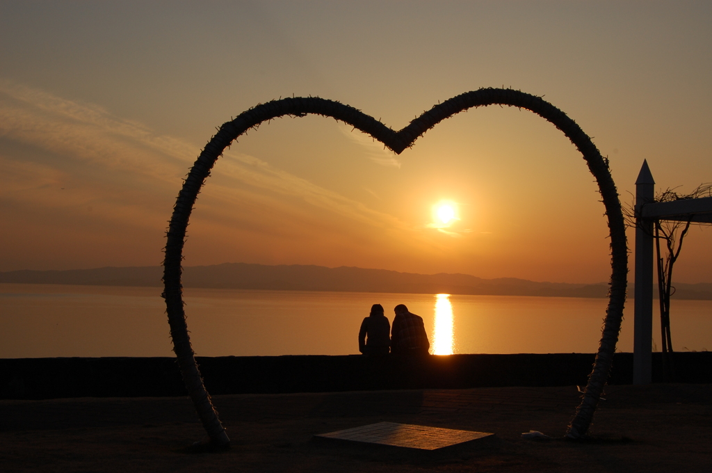 夕日　大村湾ＰＡ