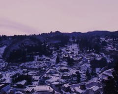 雪の山里