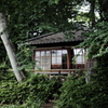 公園内の茶室