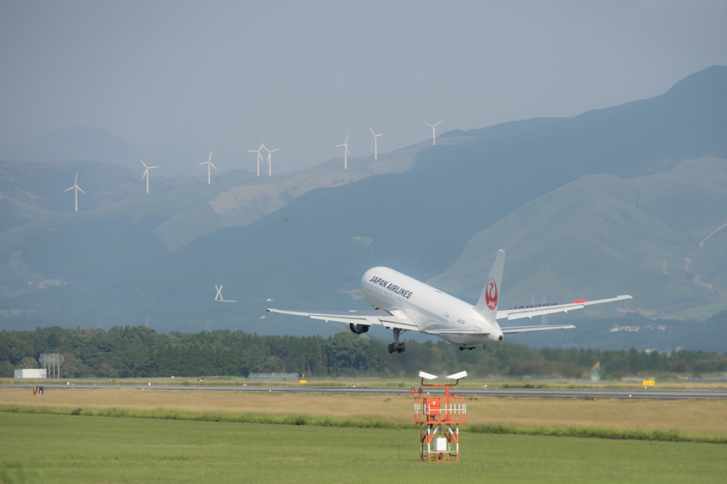 山に向かってTake Off