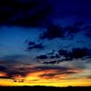 今日のリビングからの夕焼け
