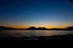 洞爺の夕日