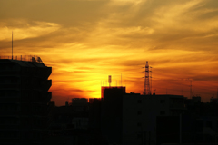夕焼けの街　4