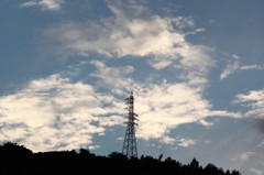 Autumn clouds in the evening