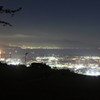 日本平からの夜景・手前は茶畑