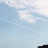 飛行機雲ひとすじ