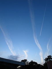 晩秋の夕雲