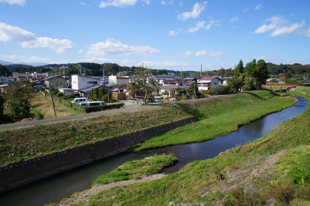 橋から風景