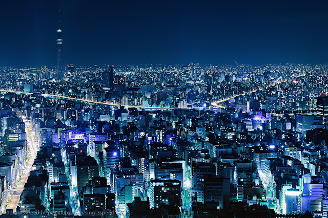 Night View of Mandarin Oriental Tokyo