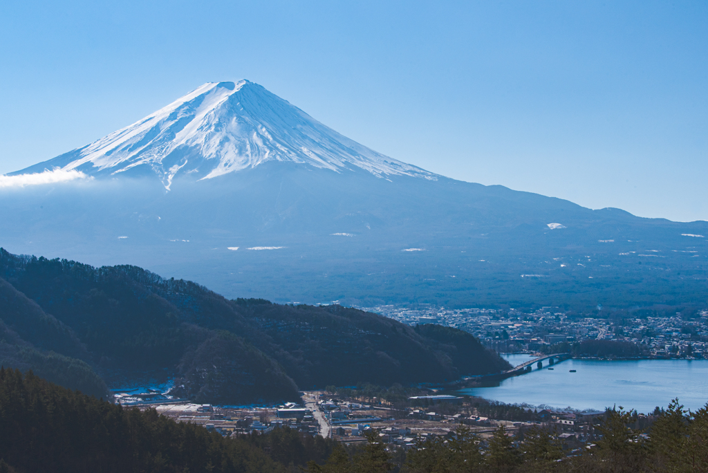 富士と河口湖