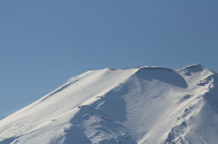 富士の山頂付近