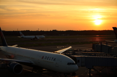 旅立ちの夕空