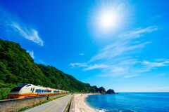 夏光線、キラッ。