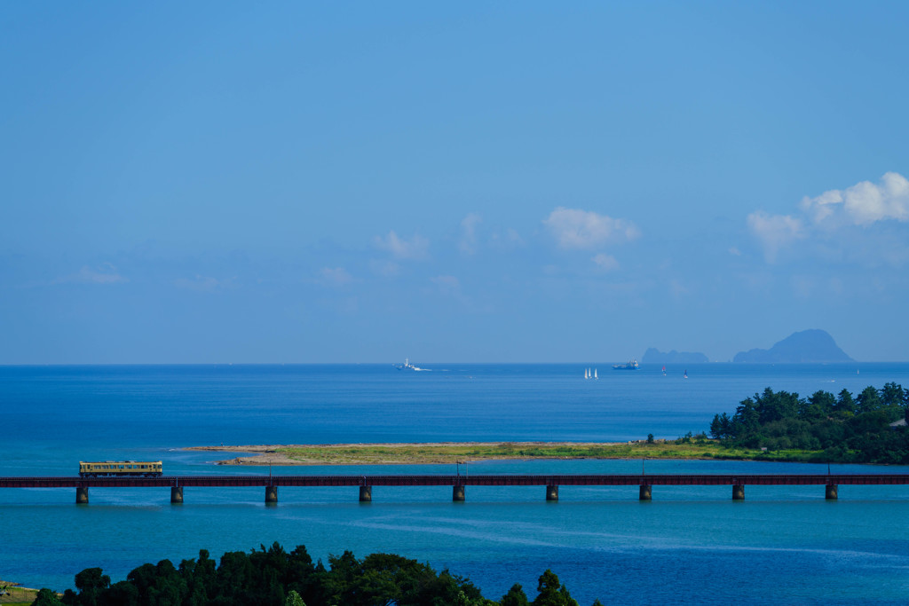 青い海、青い空