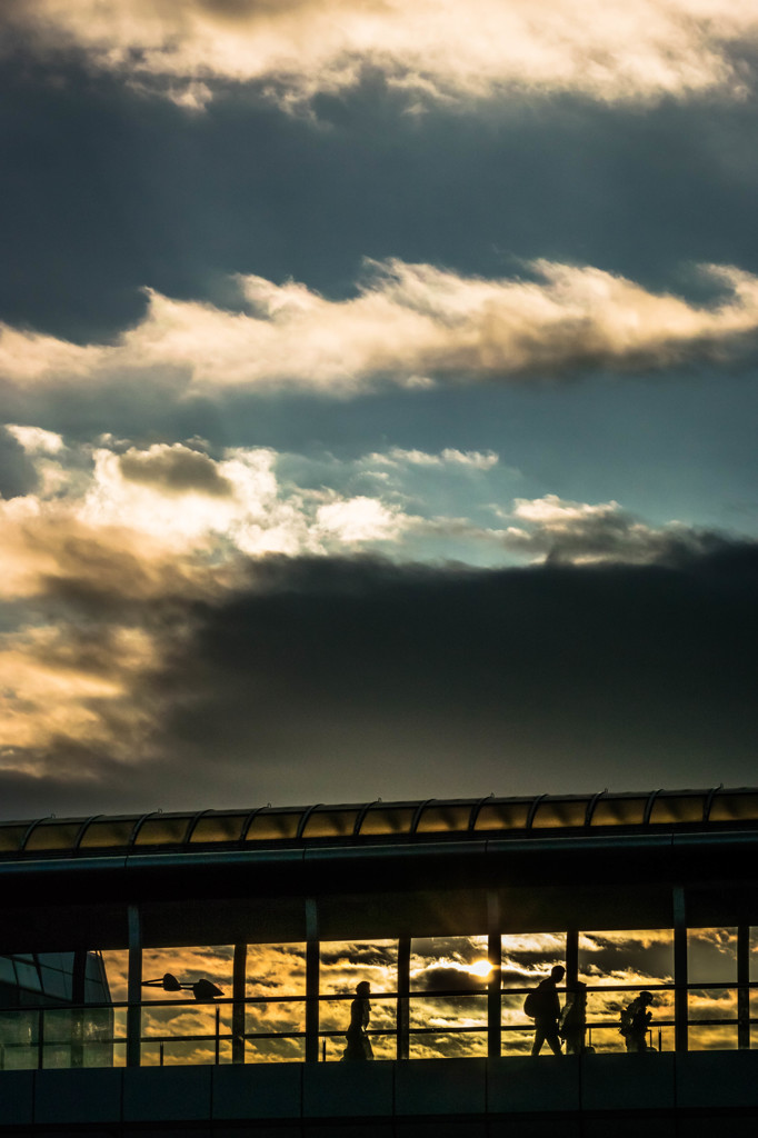 Warking on the bridge