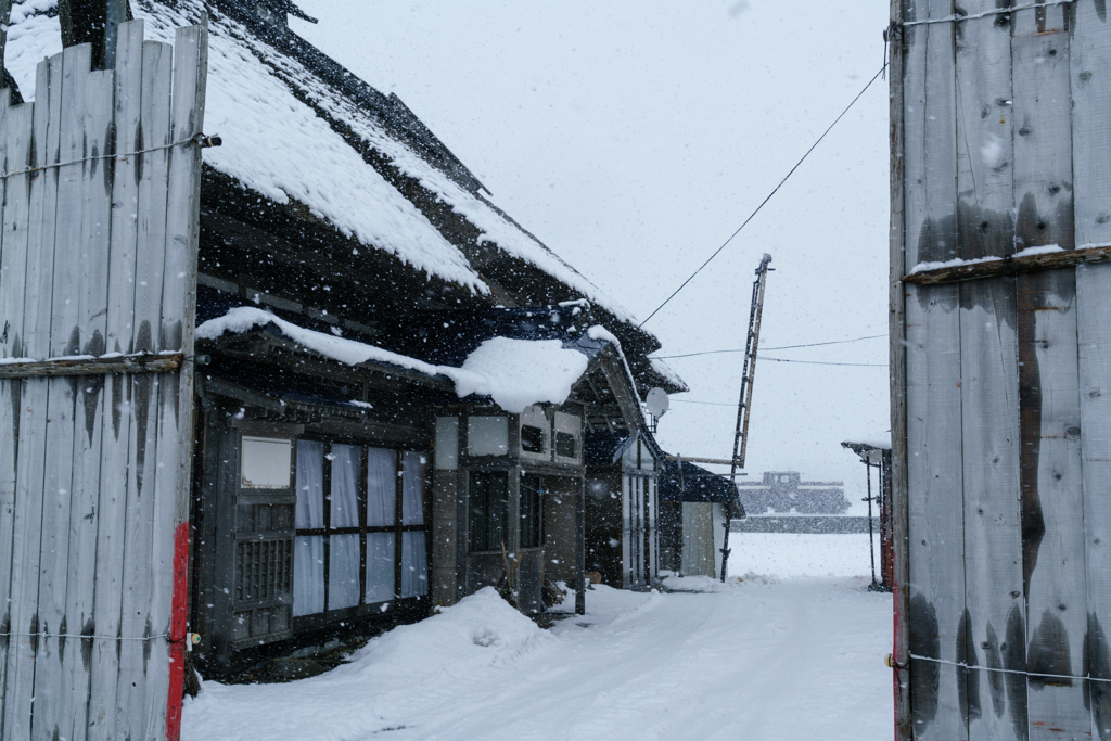 津軽の冬「古民家」