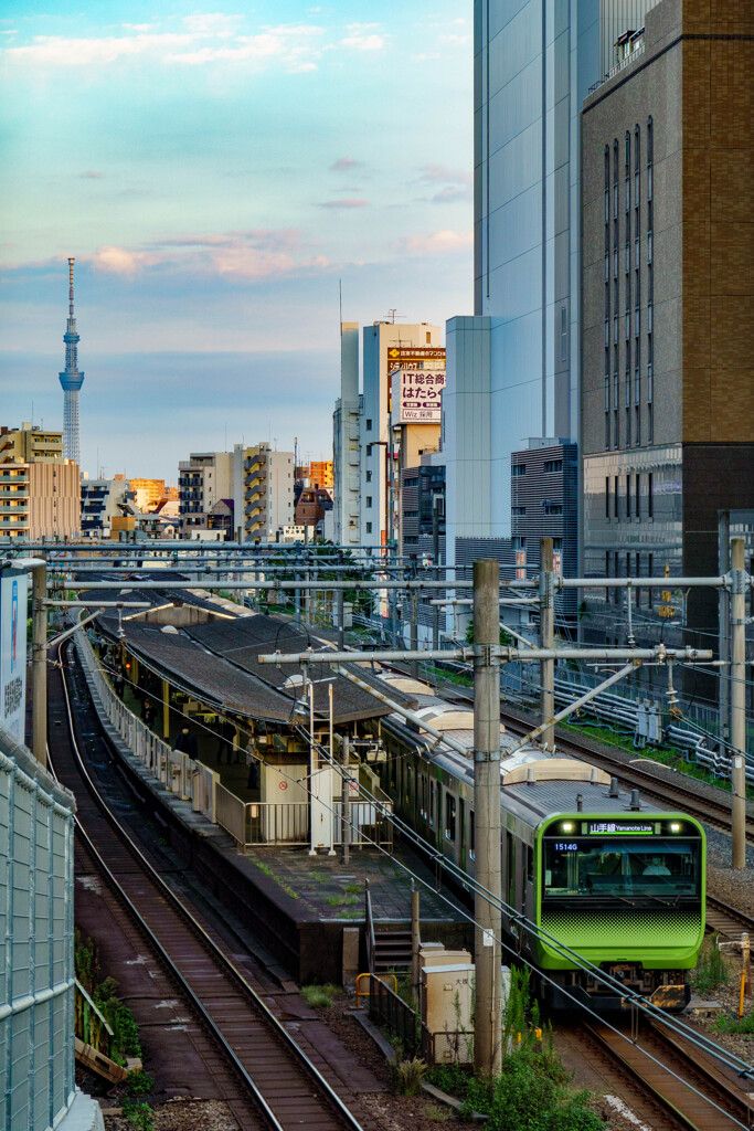 スカイツリーが見える駅