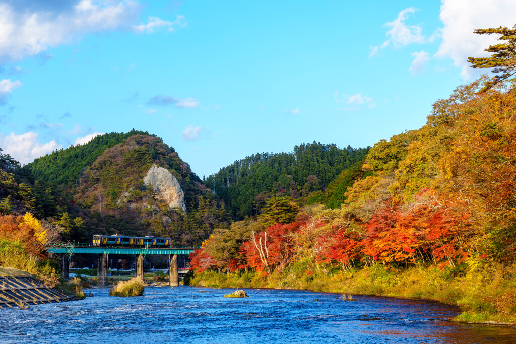 久慈川水景