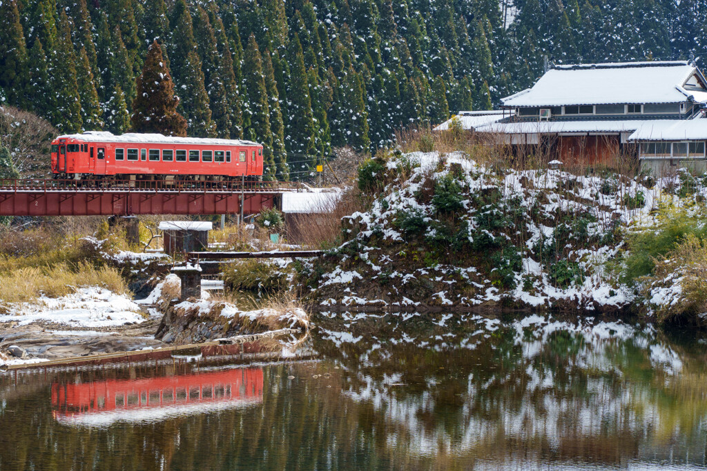 キハも冠雪