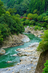 峡谷を往く