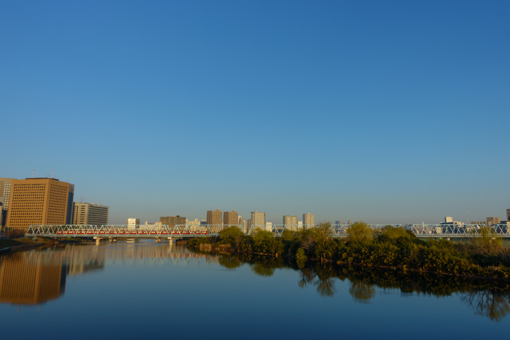 多摩川朝景 3