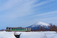 名峰を拝する