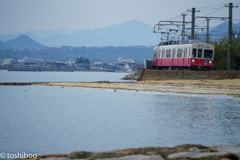 穏やかな海に