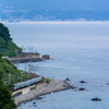 石狩湾を駆け抜ける