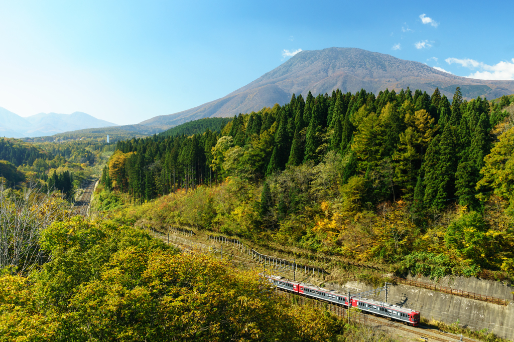 黒姫山を臨む