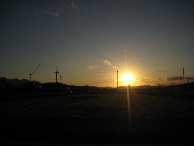 夕日
