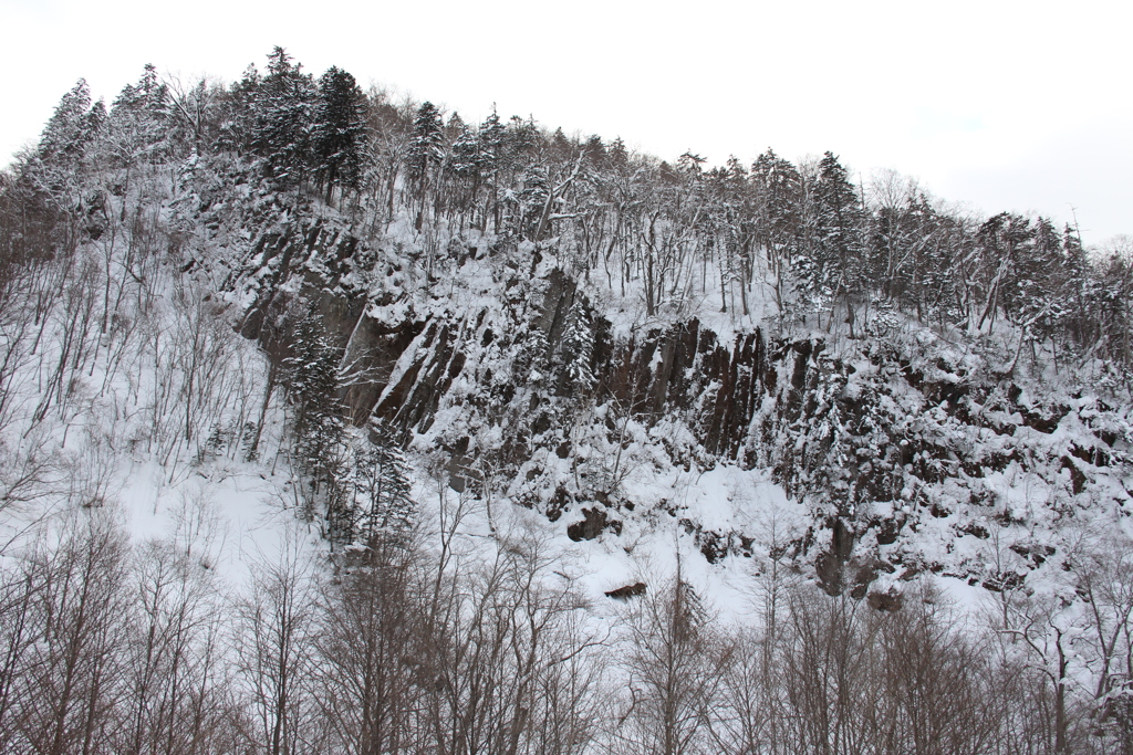 北海道天人峡の岩肌3