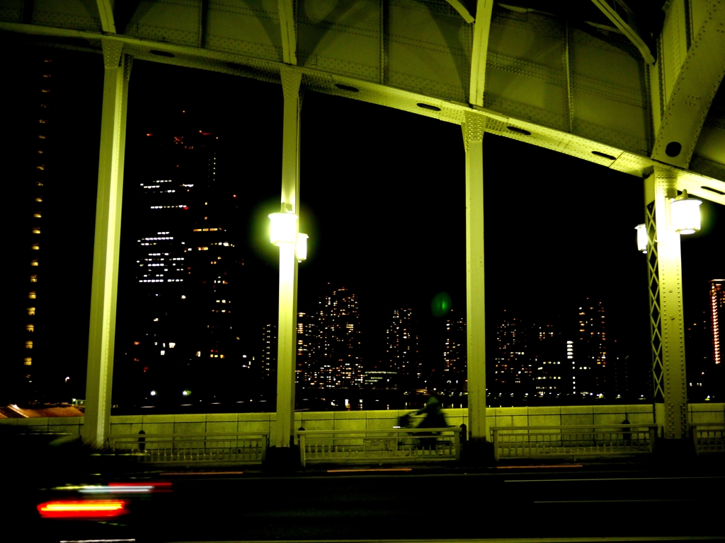 勝鬨橋・人の往来