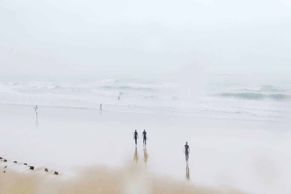 雨の野北海岸