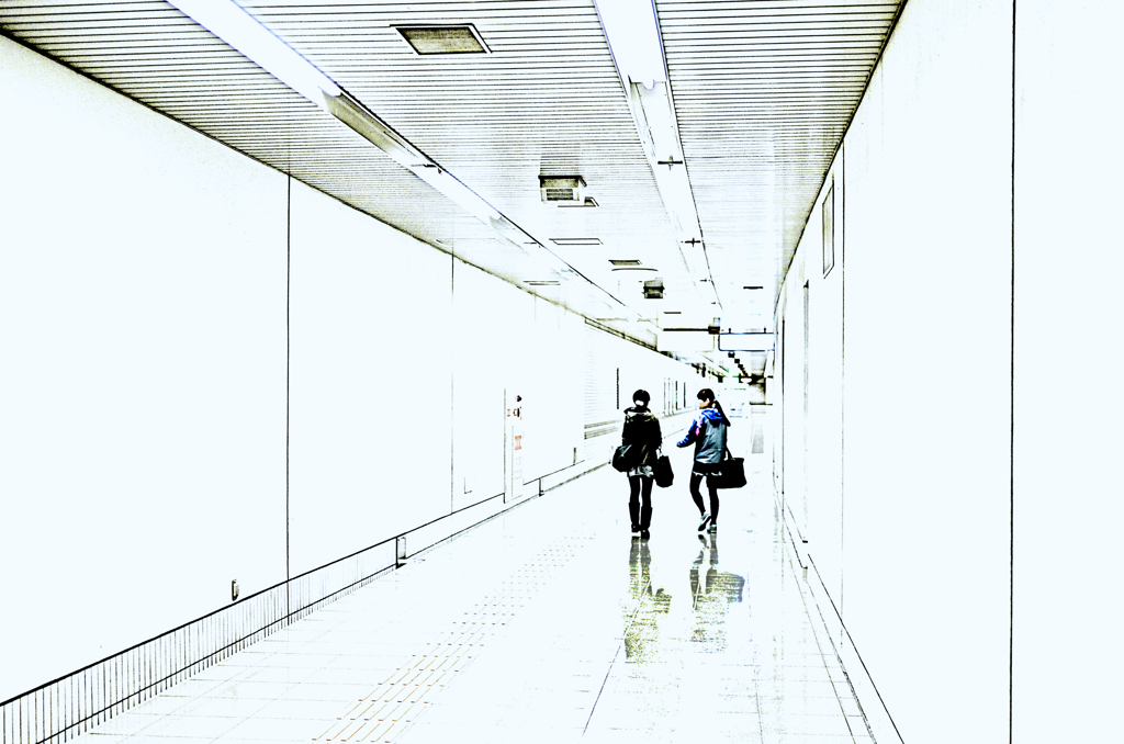 白い通路