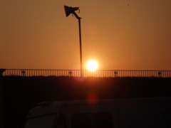 たたずむ夕日に・・・