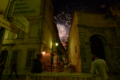 フランス革命を祝う花火