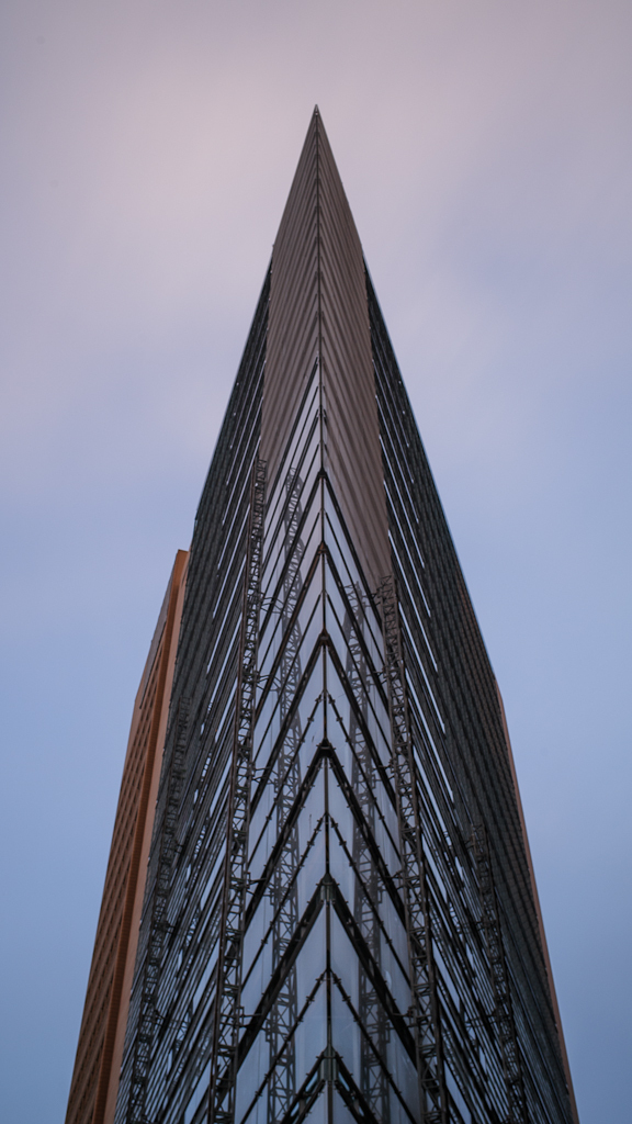 Building during the blue hour
