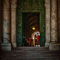 Shift change of the Swiss Guard