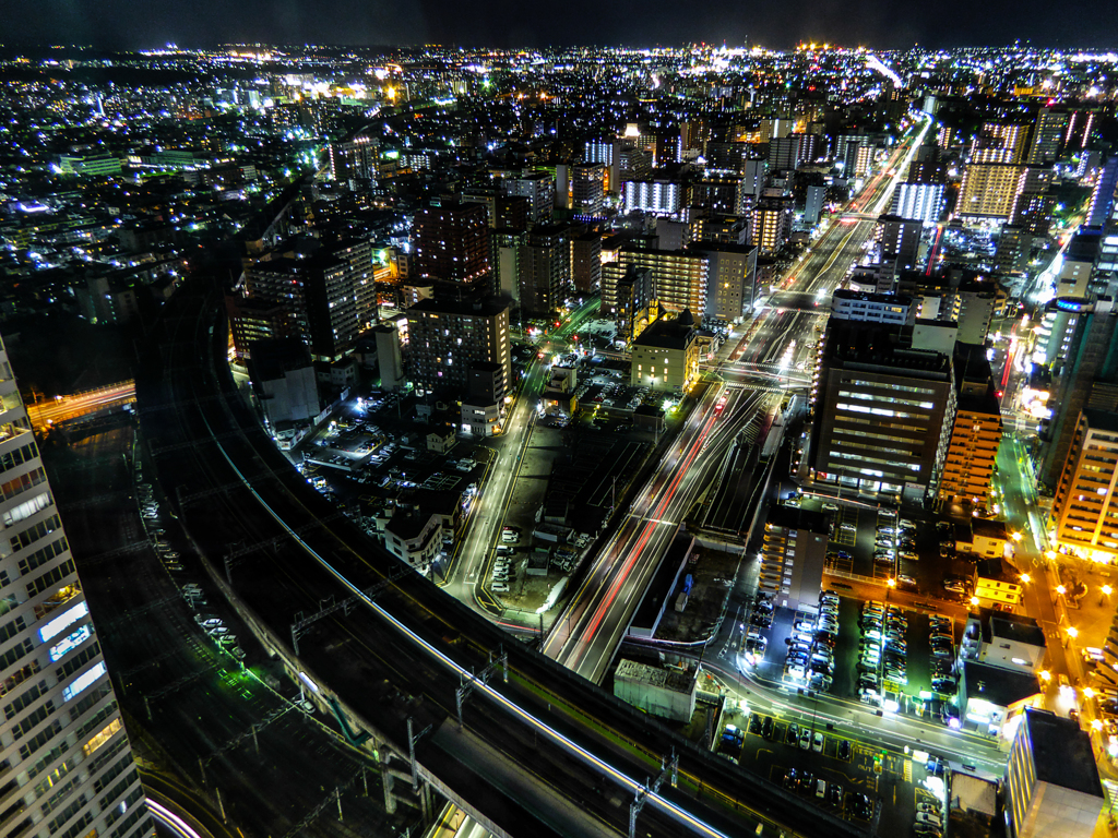 仙台夜景　東北新幹線 TZ70