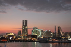 横浜の夕焼け