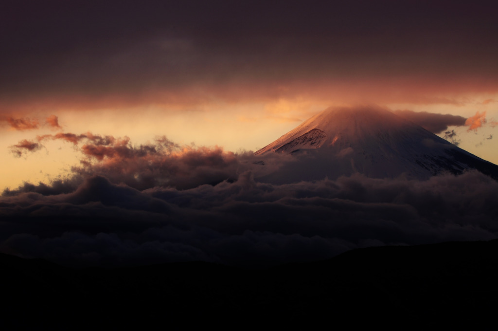 雨上がりの富士山