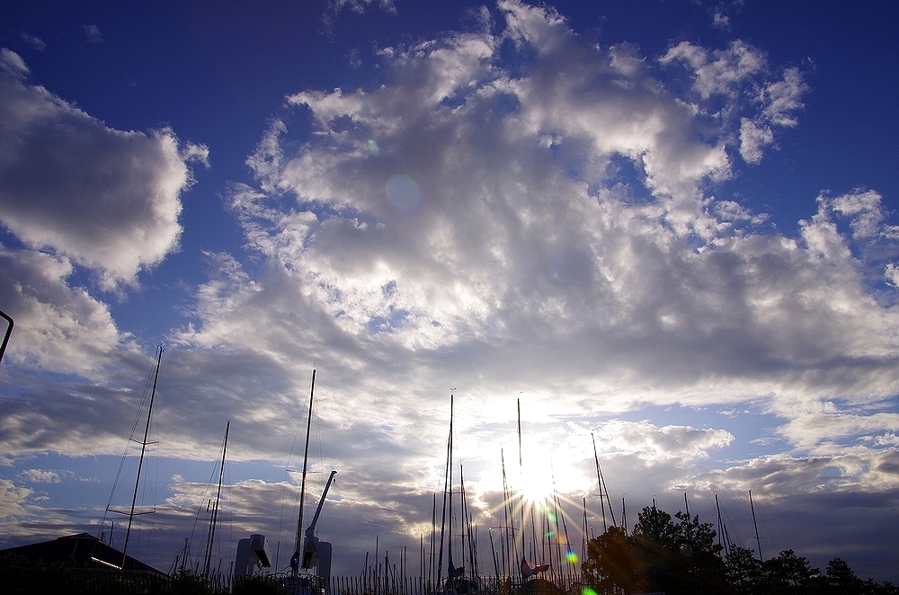 the rays of the sun