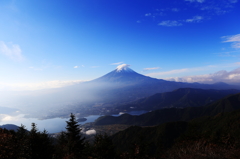 爽快！　峠の秋冨士